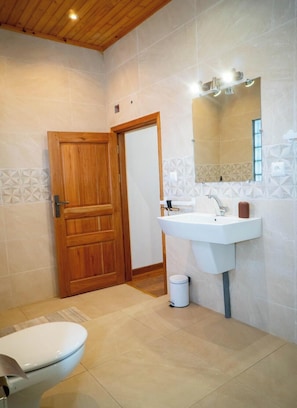 Towels, soap, toilet paper