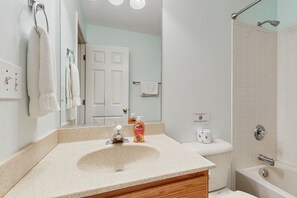Bathroom - Beautiful retreat with relaxing views, open layout, AC, hot tub, yard & deck (Mineral)