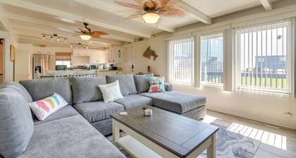 Steps to Surfside Beach! Ocean-view Texas Retreat