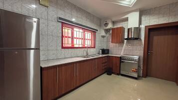 Standaard appartement, balkon, uitzicht op bergen | Privékeuken