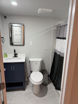 Shower, towels, soap, toilet paper - Cozy basement near National Harbor and 25 min close to D.C. (Fort Washington)