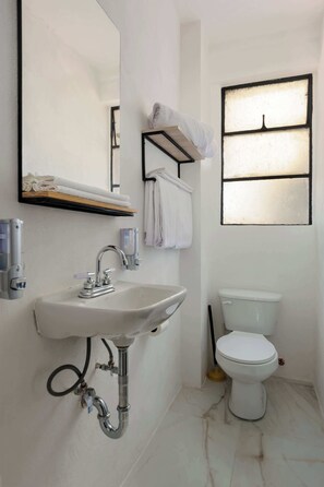 Shower, towels, shampoo - Edificio Aurora | Studio in Historical Center (Centro)
