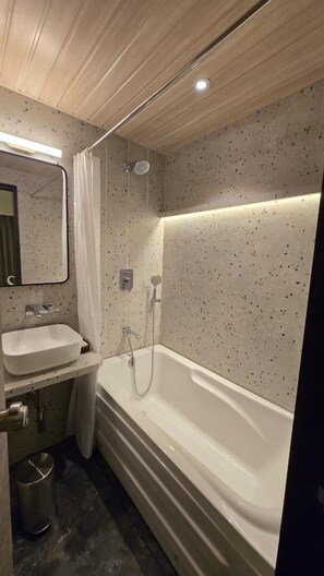 Premium Double Room | Bathroom | Towels, soap, shampoo, toilet paper - P K Unicorn Hotel & Banquet (Panvel)