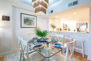 Dining - Oceanfront Penthouse w/ Outdoor Balconies, Community Pool, Beach Access, Playground & Kid's Pool (Isle of Palms)
