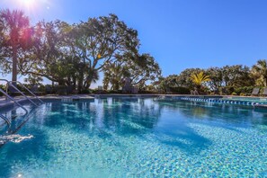 Pool - Oceanfront Penthouse w/ Outdoor Balconies, Community Pool, Beach Access, Playground & Kid's Pool (Isle of Palms)
