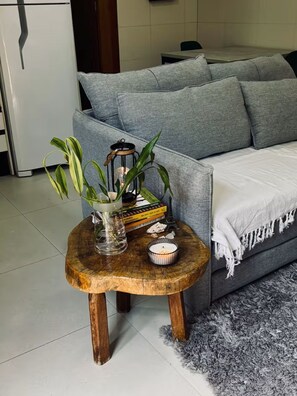 Living area - Studio | 5 min from airport | 100 m from beach | Beto Carrero World (Navegantes)