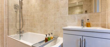 Hair dryer, towels