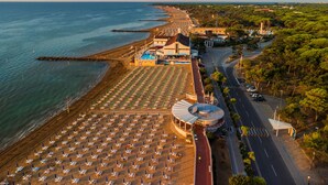 Apartamento, 2 habitaciones, terraza, vistas al mar | Playa