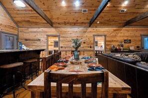 Dining - Double Deuce: Sleeps 14 Bunk Room + Game Room (Broken Bow)