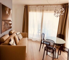 Apartment, 2 Bedrooms, Terrace, Ocean View | Living room - Luxury Accommodation With Panoramic Terrace (Lignano Sabbiadoro)