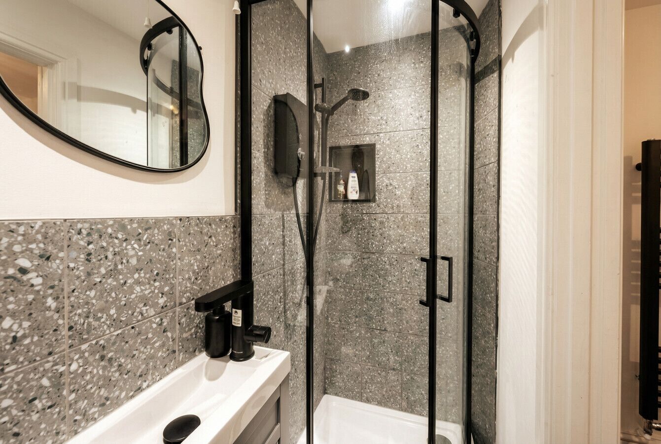 Hair dryer, towels