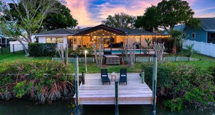 Canal Front Retreat | Pool, Hot Tub, Dock + Game Room