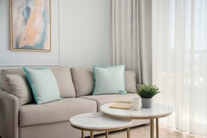 Living area - Ku Morzu 1D Sianozety | Modern Apartment | Parking | Balcony | Close to the Beach (Sianożęty)