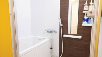 Hair dryer, soap, shampoo
