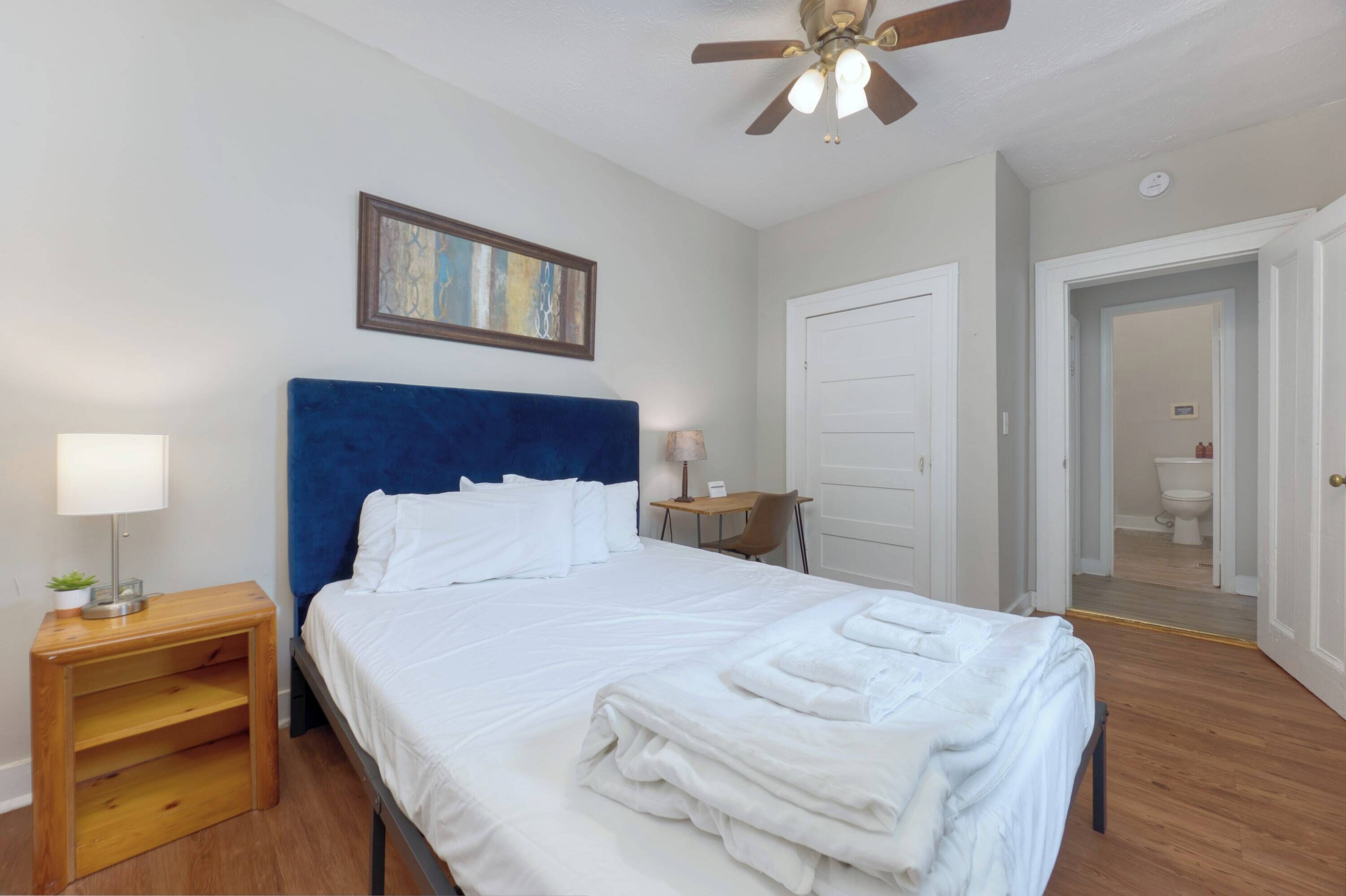 Iron/ironing board, travel crib, WiFi, bed sheets