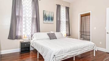 2 bedrooms, iron/ironing board, travel crib, WiFi