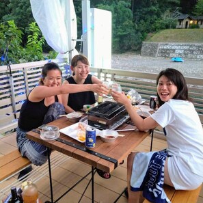 Outdoor dining - Kawayu Onsen Tabi No Yado Shiba (Tanabe)