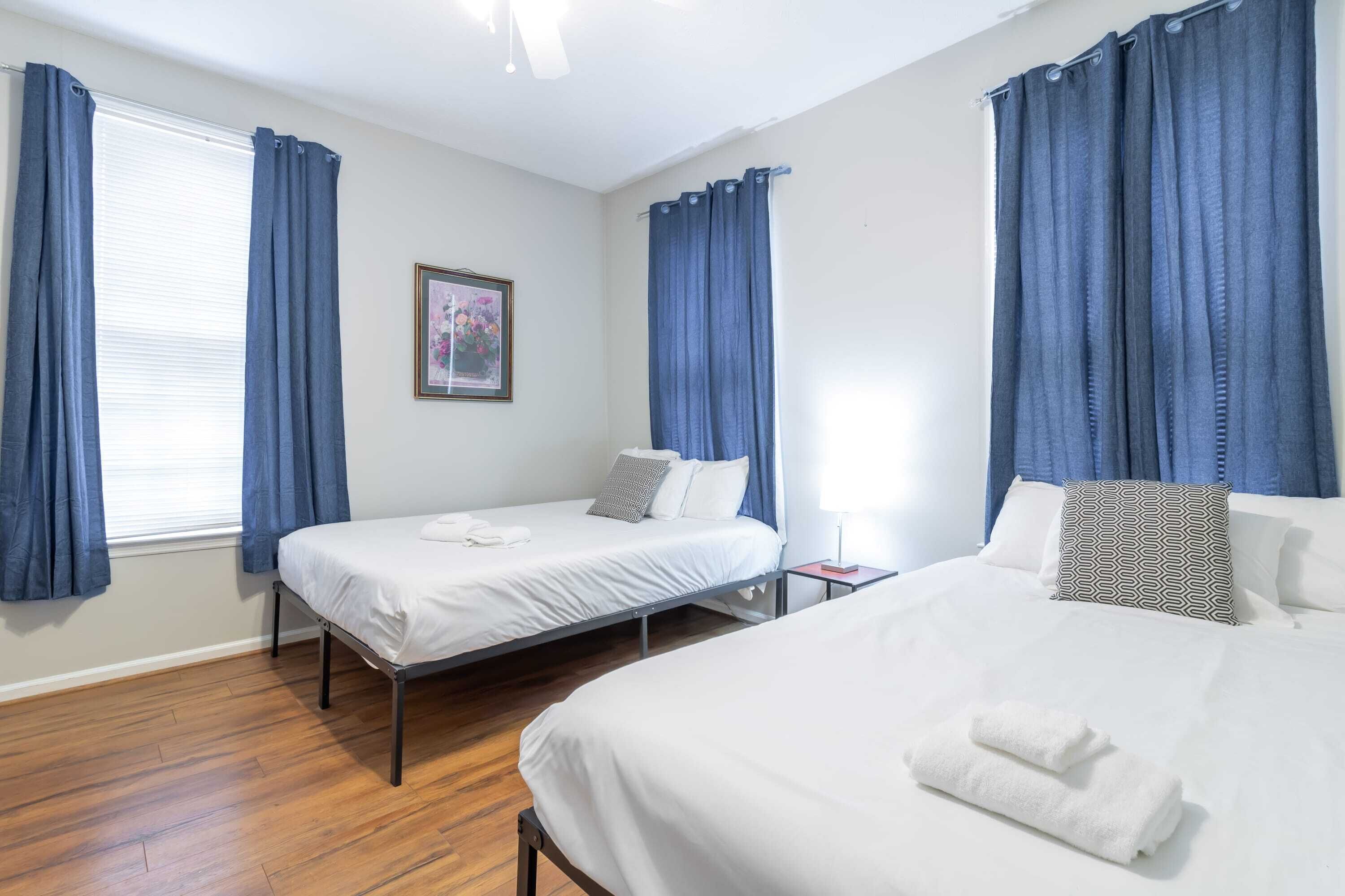 2 bedrooms, iron/ironing board, travel crib, WiFi