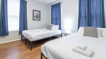 2 bedrooms, iron/ironing board, travel crib, WiFi