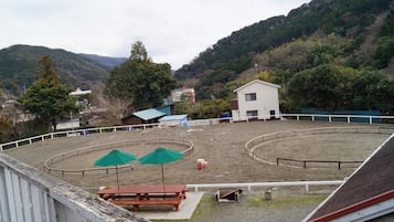 屋外ダイニングエリア