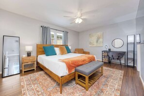 Desk, iron/ironing board, travel crib, WiFi