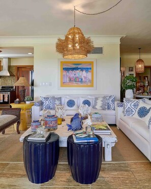 Living area - ®3BR{Beach~Essence}@Terrenas +Pool+Maid+Beachfront (Las Terrenas)