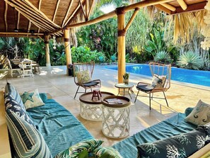 Terrace/patio - 4BR{Beach~by~Melo} @LosNomadas   +2Min.Beach+Pool (Las Terrenas)