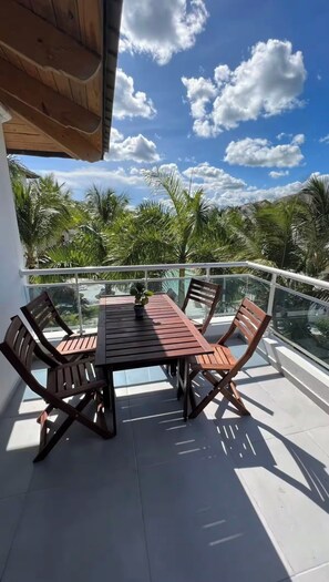 Outdoor dining - Fantastico y moderno Loft con jacuzzi privado (Dominicus)