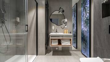 Lägenhet Executive - balkong - utsikt mot bergen | Badrum