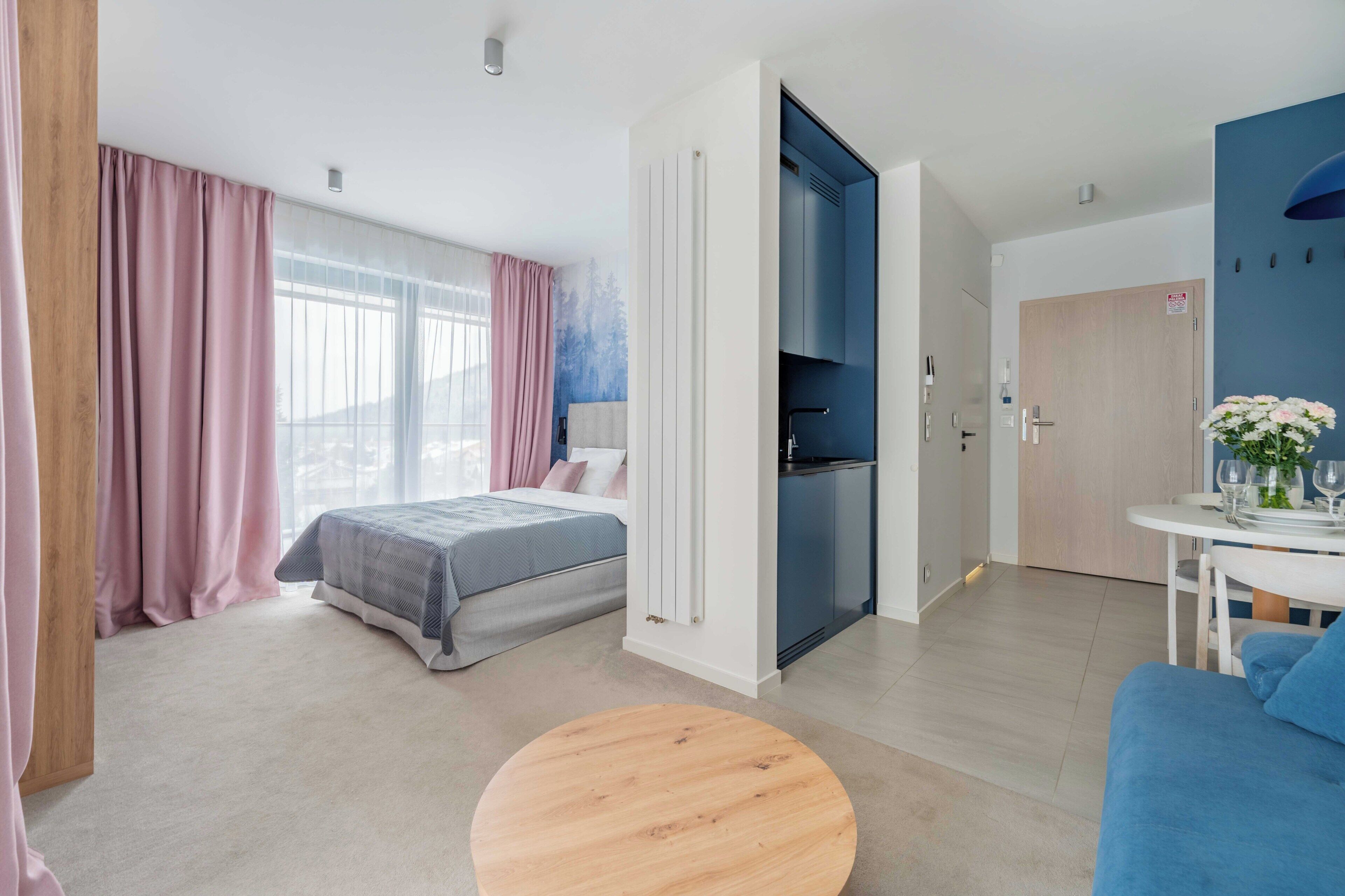 標準開放式套房, 陽台, 山景