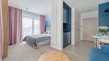 Studiosvit Standard - balkong - utsikt mot bergen