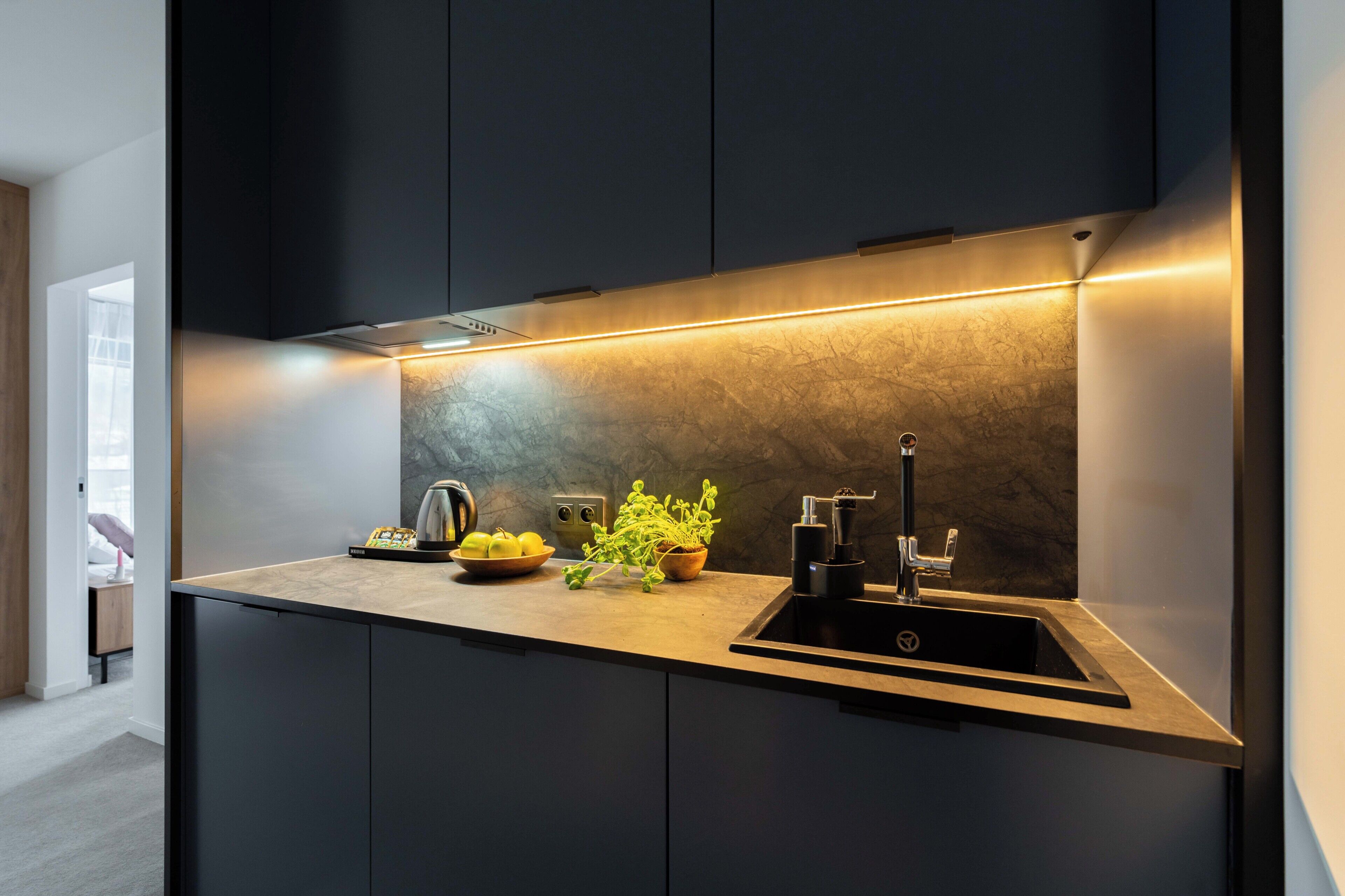 Luxury-Apartment, Balkon, Bergblick | Eigene Küche