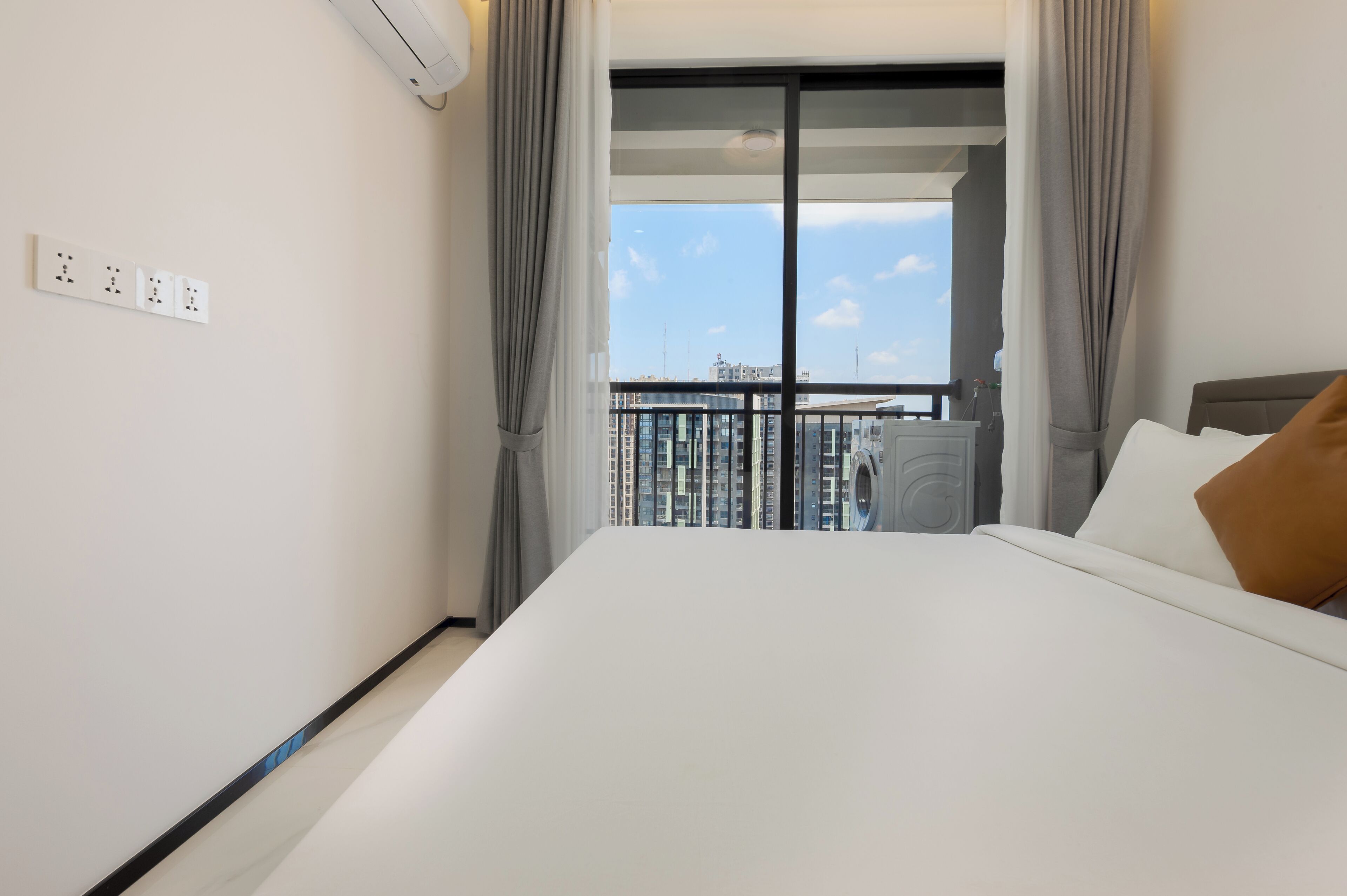 Exclusive-Apartment, Balkon, Stadtblick