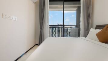 Exclusive-Apartment, Balkon, Stadtblick