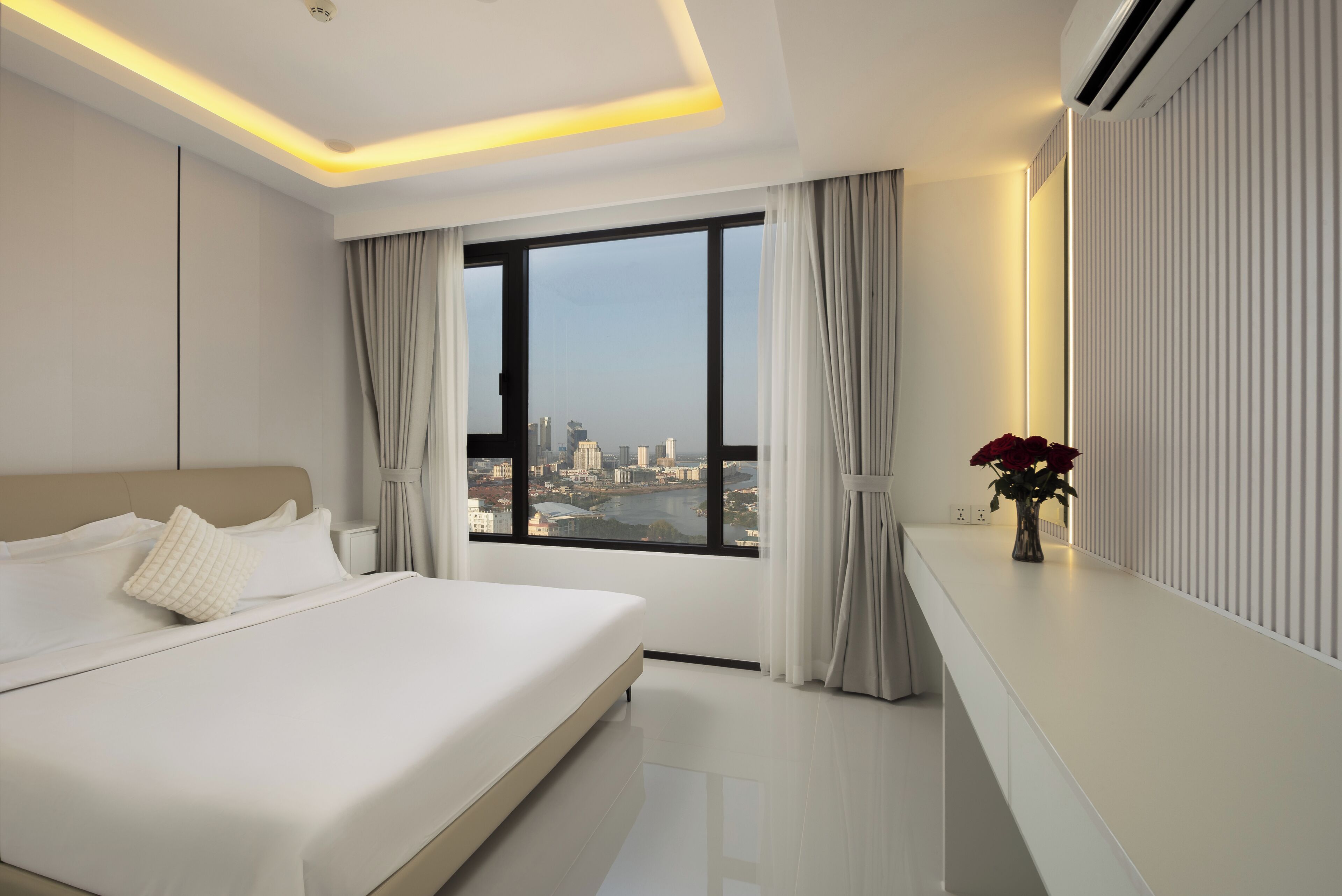 Apartamento exclusivo, sacada, vista para a cidade | Vista para a cidade