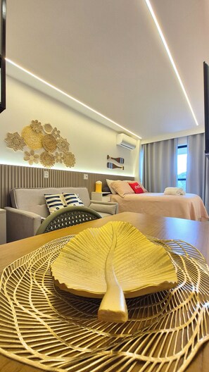 Deluxe Apartment, Pool View | Interior - Recanto da Orla by Atlântico Temporada (Tamandaré)