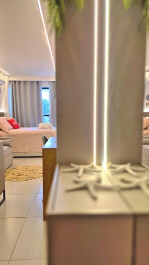 Deluxe Apartment, Pool View | Interior - Recanto da Orla by Atlântico Temporada (Tamandaré)
