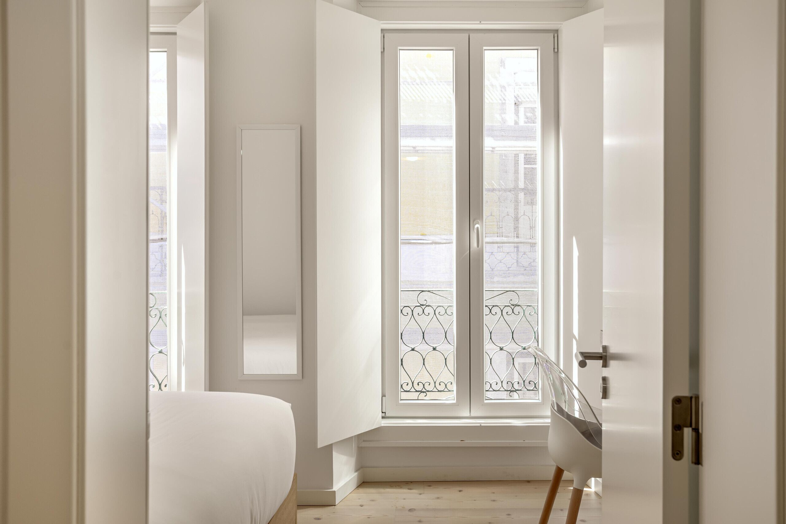 2 kamar tidur dan seprai linen