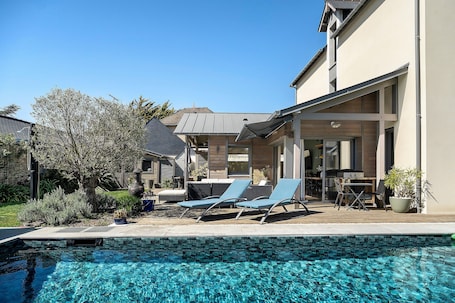 Pool. "Villa Ker Breizh" Seaside Villa with Pool