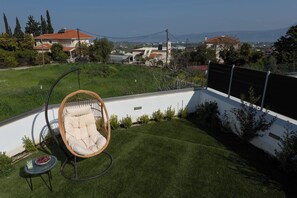 Terrace/patio - Serenity Villa 1 with Jacuzzi, Castle & Sea View (Archea Korinthos)