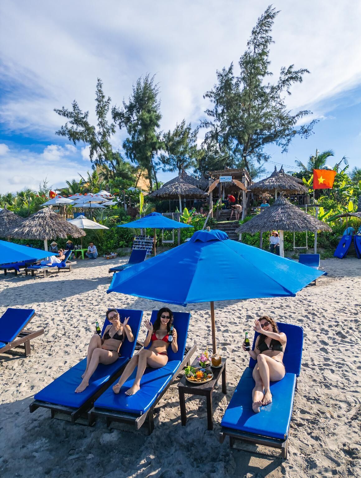 Private beach, white sand