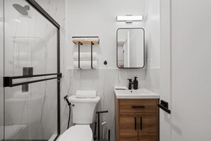 Shower, hair dryer