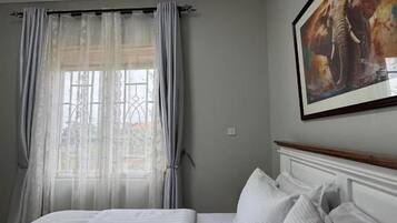 In-room safe, blackout curtains, iron/ironing board, free WiFi