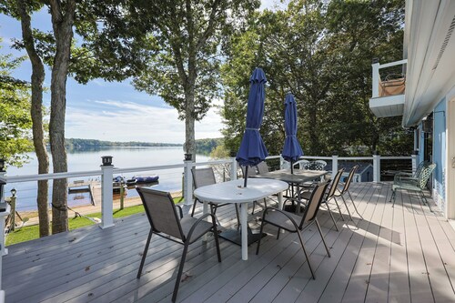 Cape Cod Lakefront Estate with Beach, Hot Tub and Sauna