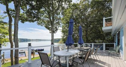 Cape Cod Lakefront Estate with Beach, Hot Tub and Sauna