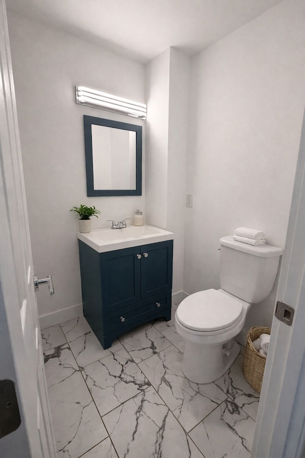 Towels, soap, toilet paper