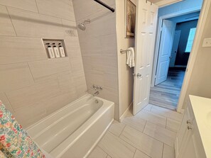 Towels, soap, toilet paper