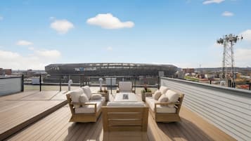 LyxlÀgenhet - kök - utsikt mot staden | Terrass/Patio