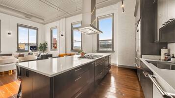 Luxury Condo, Kitchen, City View | Private kitchen