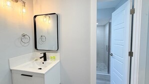 Shower, hair dryer - Sun-Joy Beach Stay#6, 5-Min Walk, Central Location (Myrtle Beach)